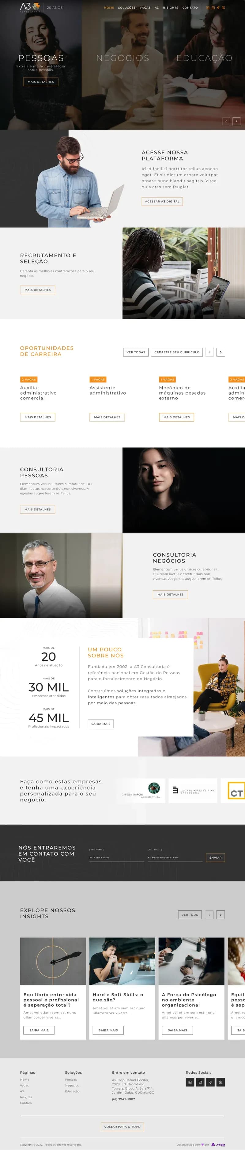 Site desenvolvido pela Kemet para Site institucional 05